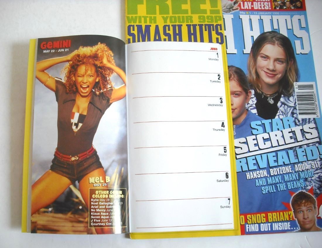 Smash Hits magazine - Hanson cover (1-13 January 1998)