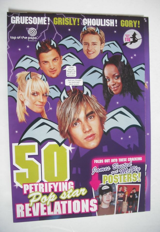 Top Of The Pops magazine - Busted cover (5 October - 1 November 2004)