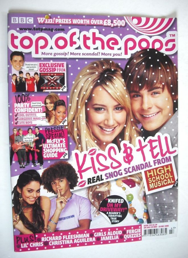 Top Of The Pops magazine - Ashley Tisdale and Zac Efron cover (29 November - 19 December 2006)
