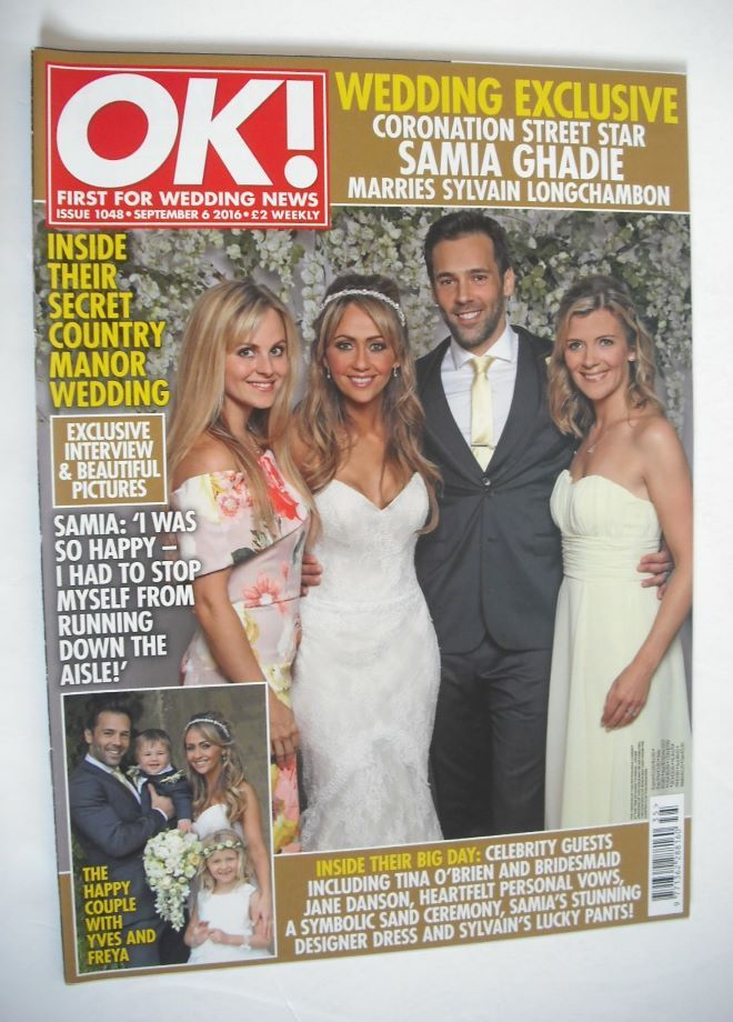 <!--2016-09-06-->OK! magazine - Samia Ghadie and Sylvain Longchambon weddin