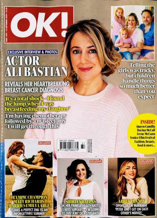 OK! magazine - Ali Bastian cover (16 September 2024 - Issue 1459)