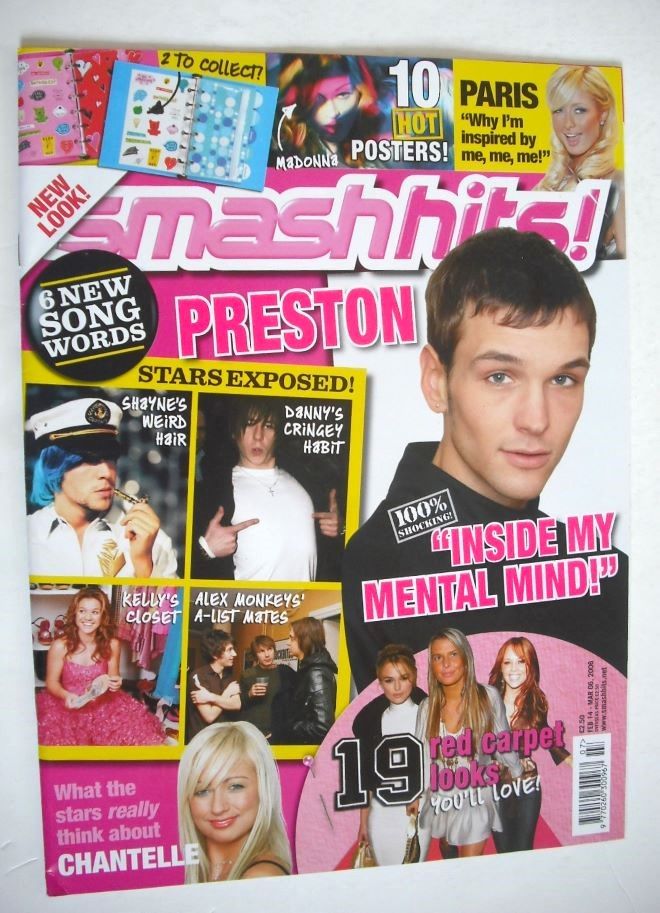 Smash Hits magazine - Preston cover (14 February - 6 March 2006)