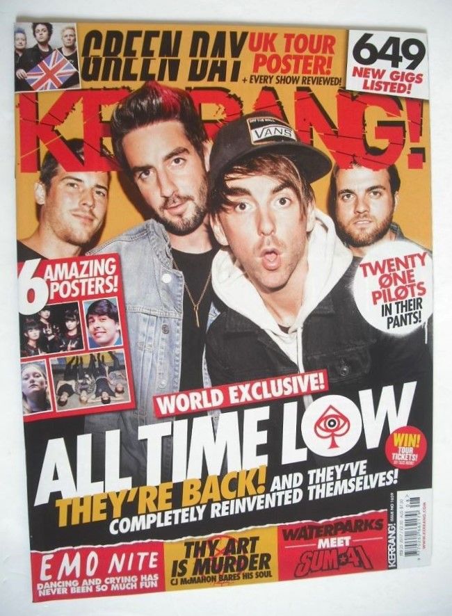 Kerrang magazine - All Time Low cover (25 February 2017 - Issue 1659)