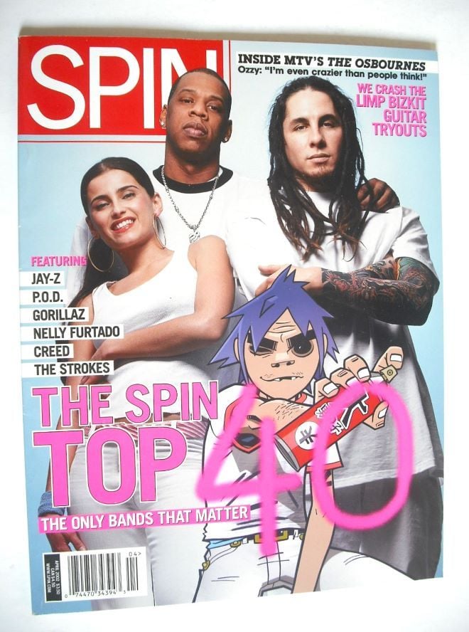 Spin magazine - The Spin Top 40 cover (April 2002)