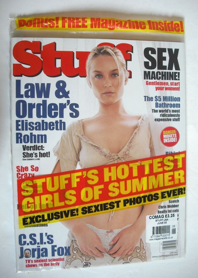 Stuff magazine - Elisabeth Rohm cover (June 2002 - US Edition)