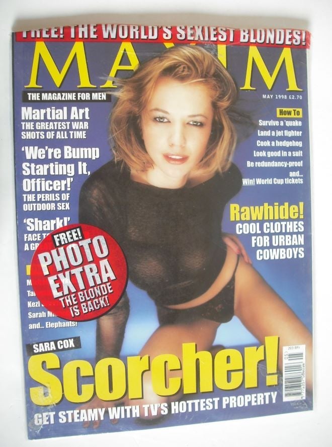 <!--1998-05-->Maxim magazine - Sara Cox cover (May 1998)