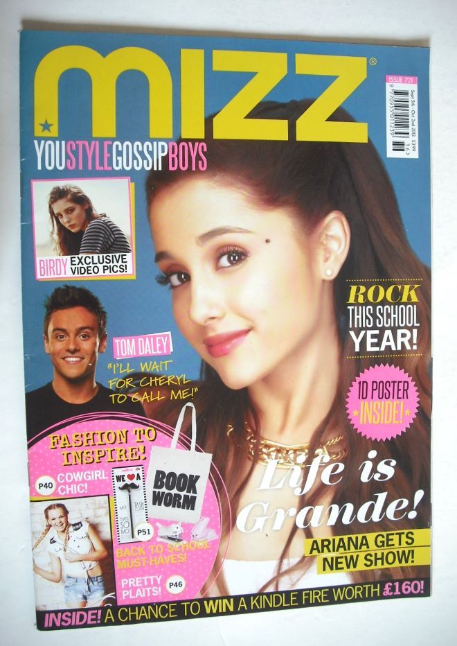 MIZZ magazine - Ariana Grande cover (5 September - 2 October 2013)