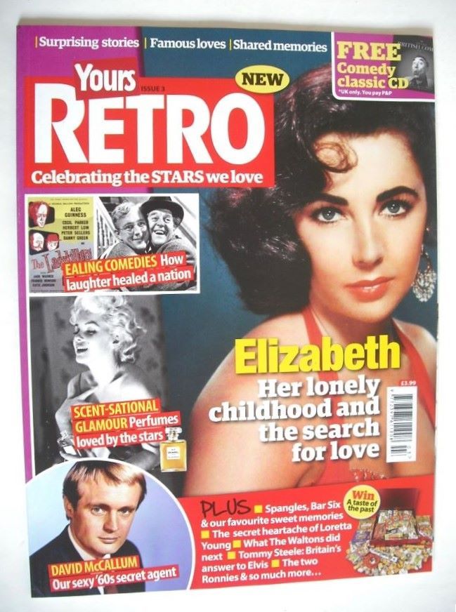 Yours Retro magazine - Elizabeth Taylor cover (Issue 3)