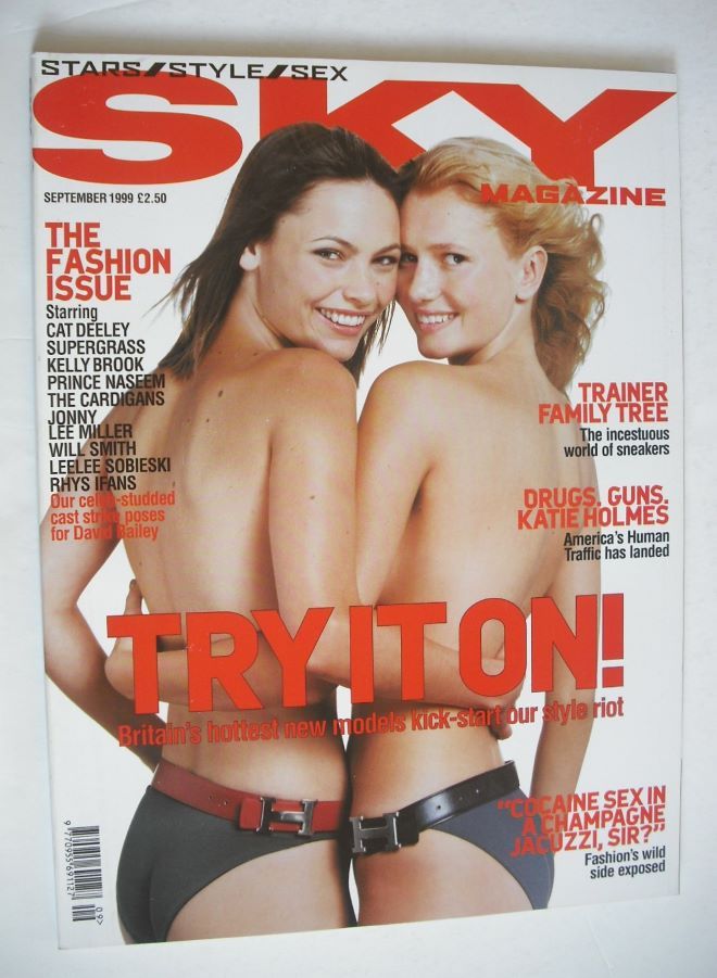 <!--1999-09-->Sky magazine - Claire Durkin and Helen Stinton cover (Septemb