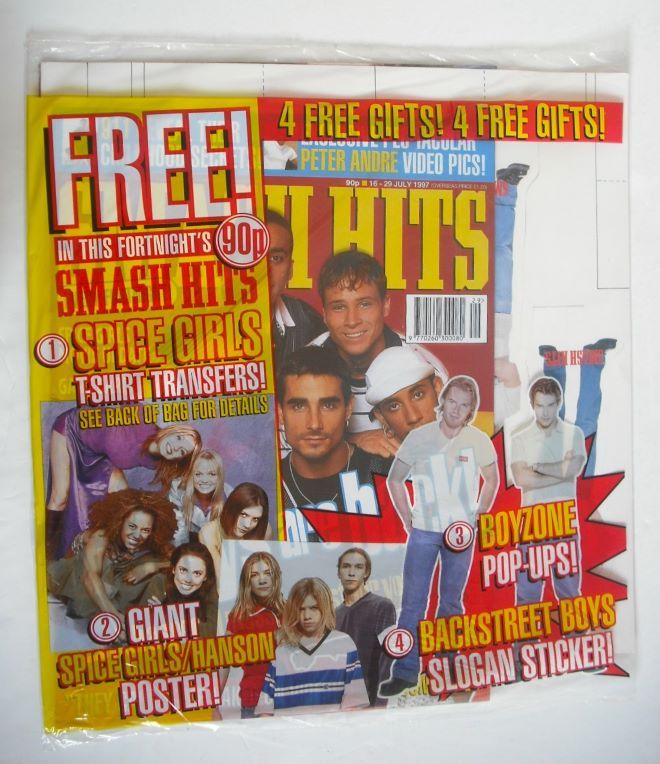 Smash Hits magazine - The Backstreet Boys cover (16-29 July 1997)