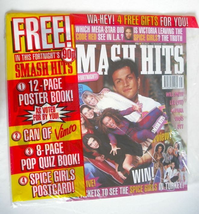 Smash Hits magazine - Peter Andre cover (30 July - 12 August 1997)