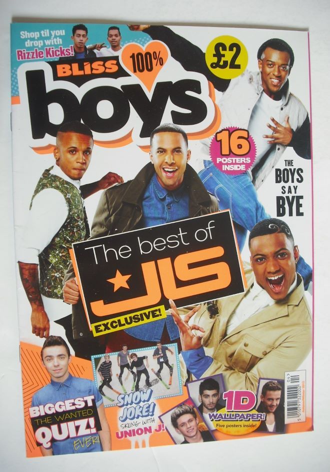 Bliss 100% Boys magazine - Autumn/Winter 2013 - The Best of JLS cover