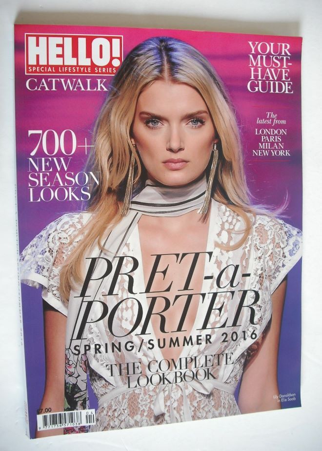 Hello! Fashion Monthly magazine - Lily Donaldson cover (Spring/Summer 2016)