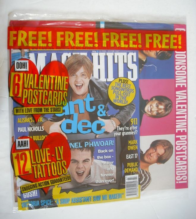 Smash Hits magazine - Ant & Dec cover (12 - 25 February 1997)