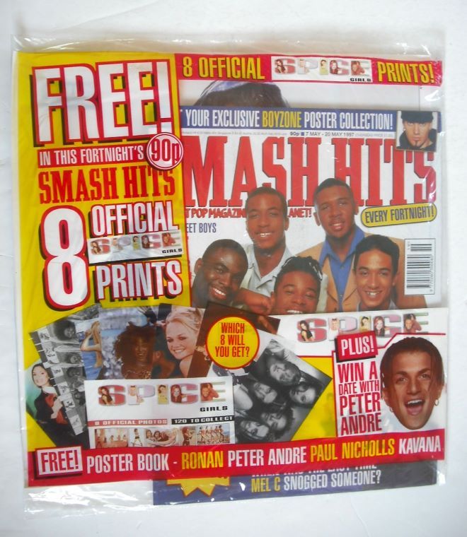 Smash Hits magazine - Damage cover (7 May - 20 May 1997)