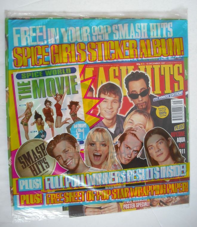 Smash Hits magazine - Backstreet Boys cover (3-16 December 1997)