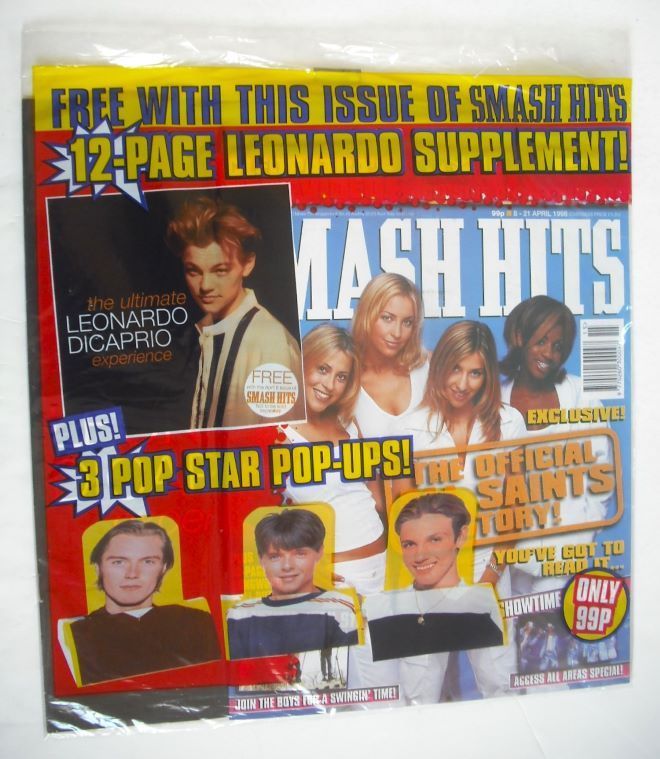 Smash Hits magazine - All Saints cover (8-21 April 1998)
