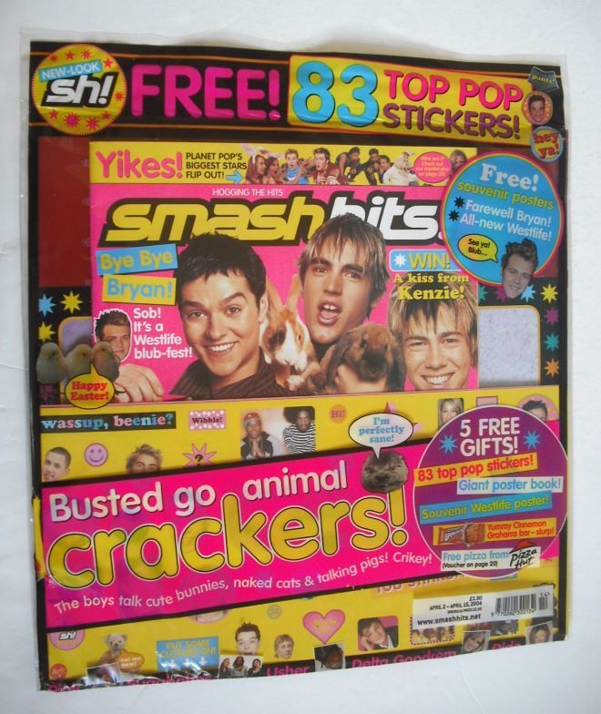 Smash Hits magazine - Busted cover (2-15 April 2004)