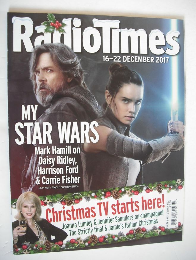 Radio Times magazine - Mark Hamill and Daisy Ridley cover (16-22 December 2017)