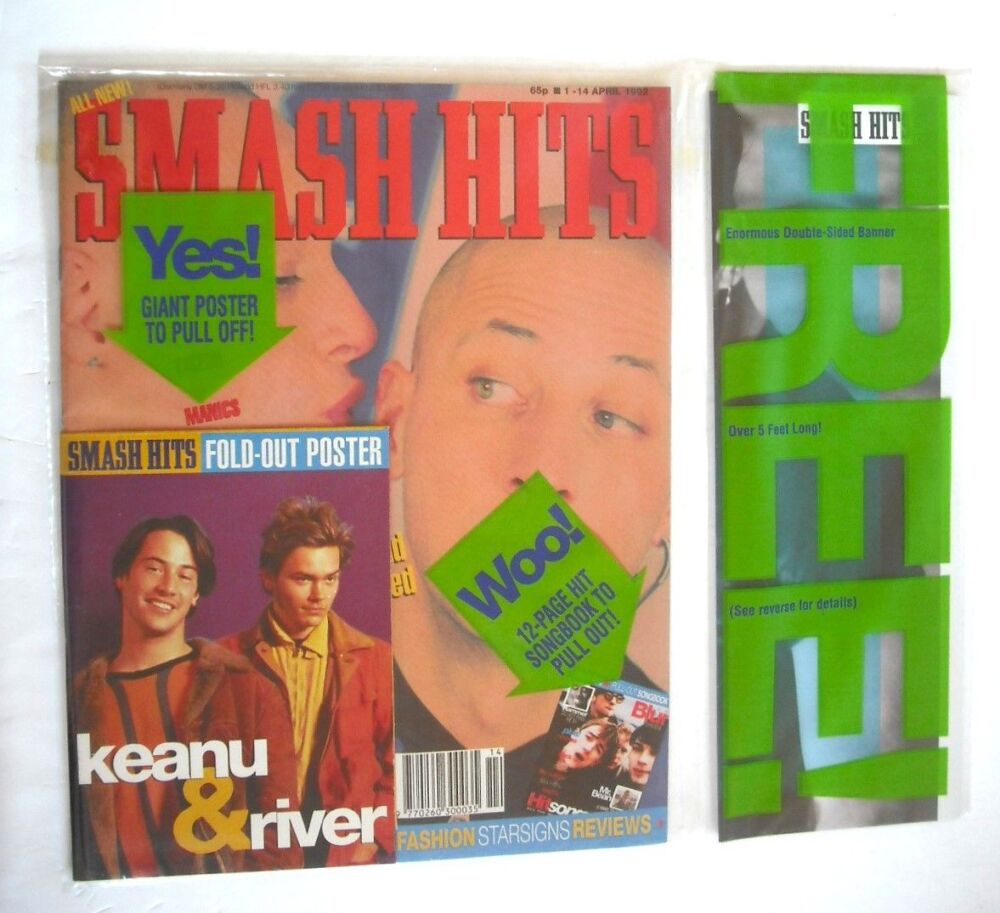 Smash Hits magazine - Right Said Fred (1-14 April 1992)