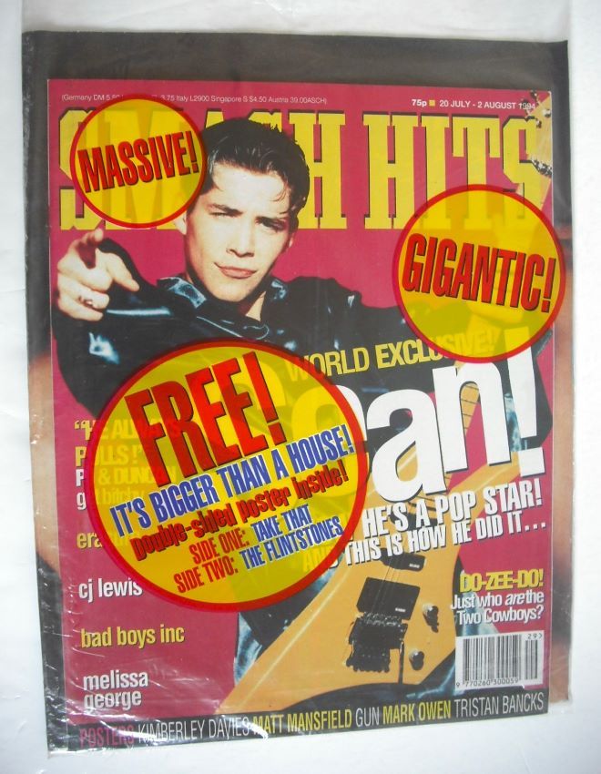 Smash Hits magazine - Sean Maguire cover (20 July - 2 August 1994)