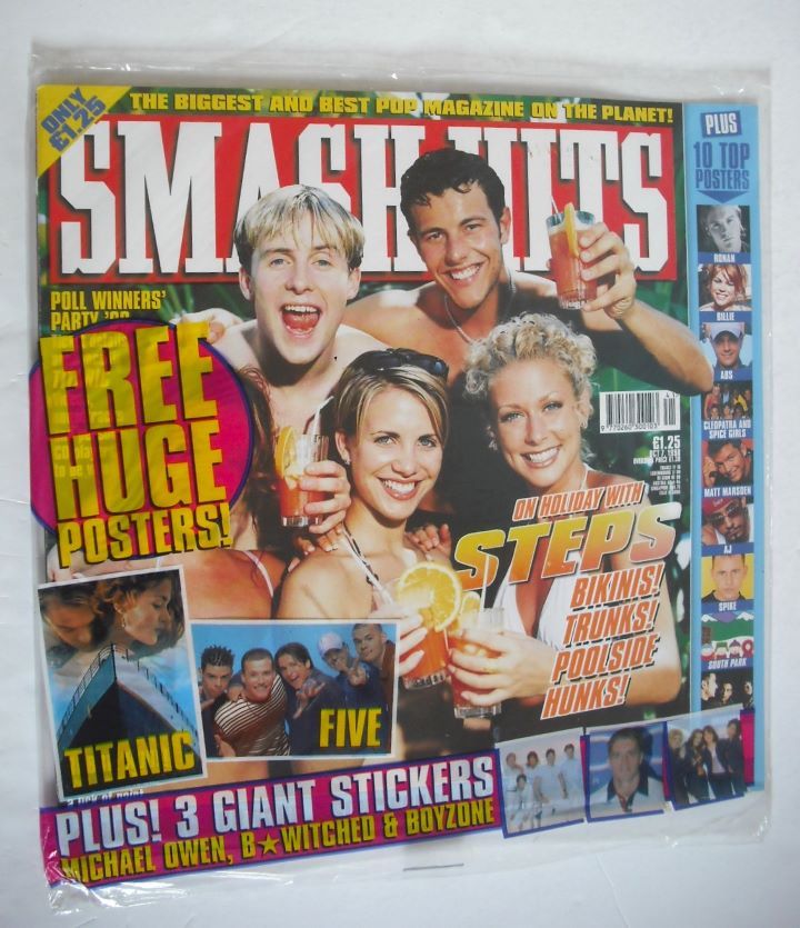 Smash Hits magazine - Steps cover (7 October 1998)