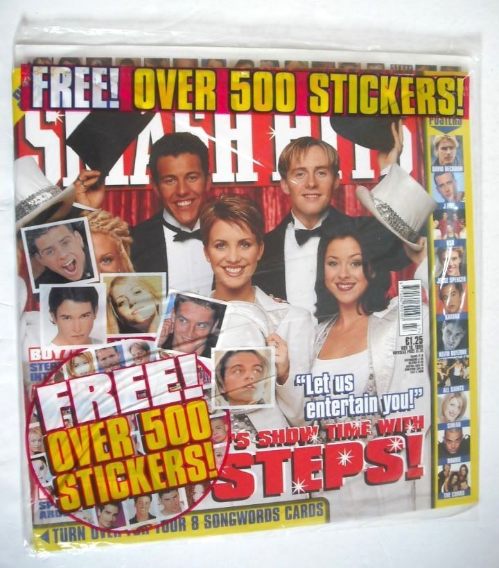 Smash Hits magazine - Steps cover (18 November 1998)
