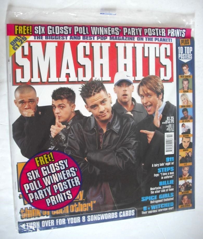 <!--1999-01-13-->Smash Hits magazine - Five cover (13 January 1999)