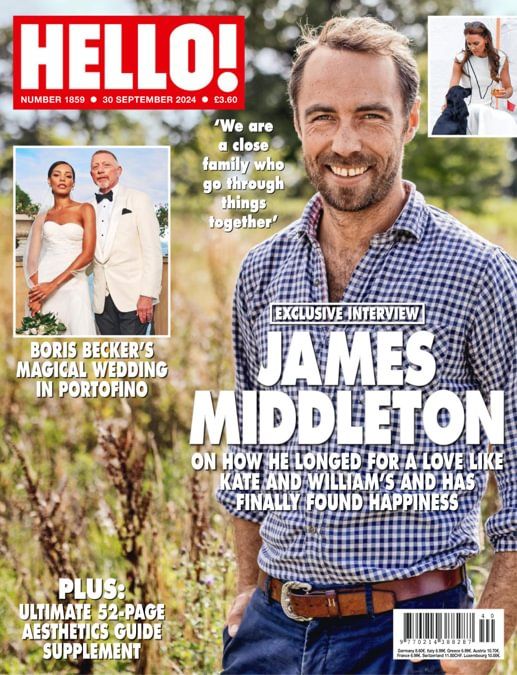 Hello! magazine - James Middleton cover (30 September 2024 - Issue 1859)