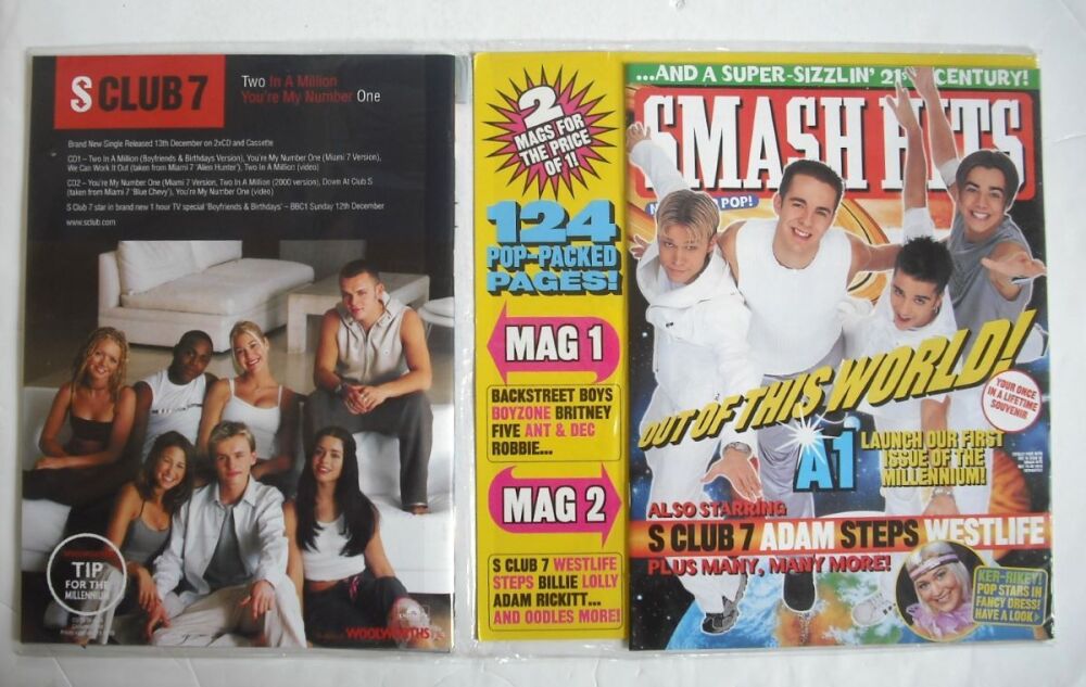 Smash Hits magazine - Backstreet Boys cover (15 December 1999)