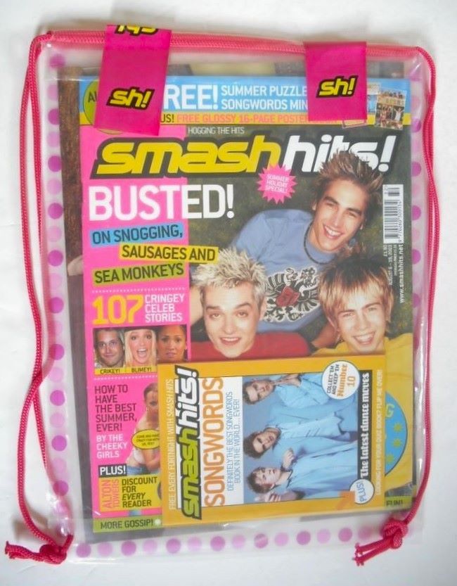 <!--2003-08-06-->Smash Hits magazine - Busted cover (6-19 August 2003)