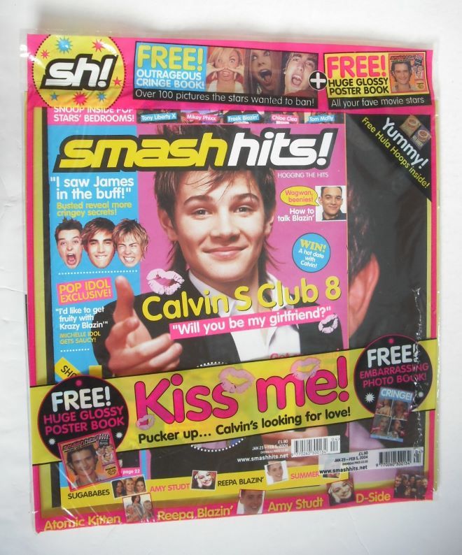 <!--2004-01-23-->Smash Hits magazine - Calvin Goldspink cover (23 January -
