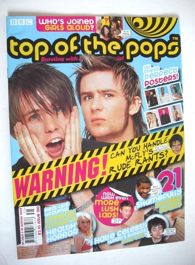 Top Of The Pops magazine - McFly cover (3-16 August 2005)