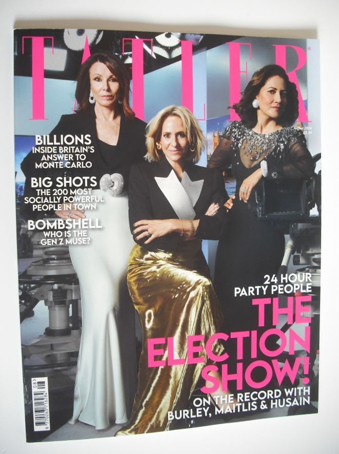 Tatler magazine - August 2024 - Kay Burley, Emily Maitlis, Mishal Husain cover