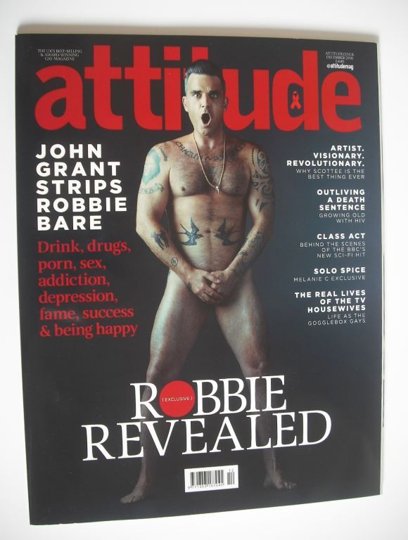 Attitude magazine - Robbie Williams cover (December 2016)
