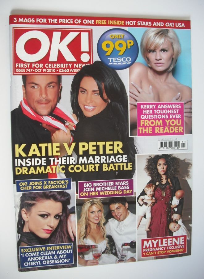 <!--2010-10-19-->OK! magazine - Jordan Katie Price and Peter Andre cover (1