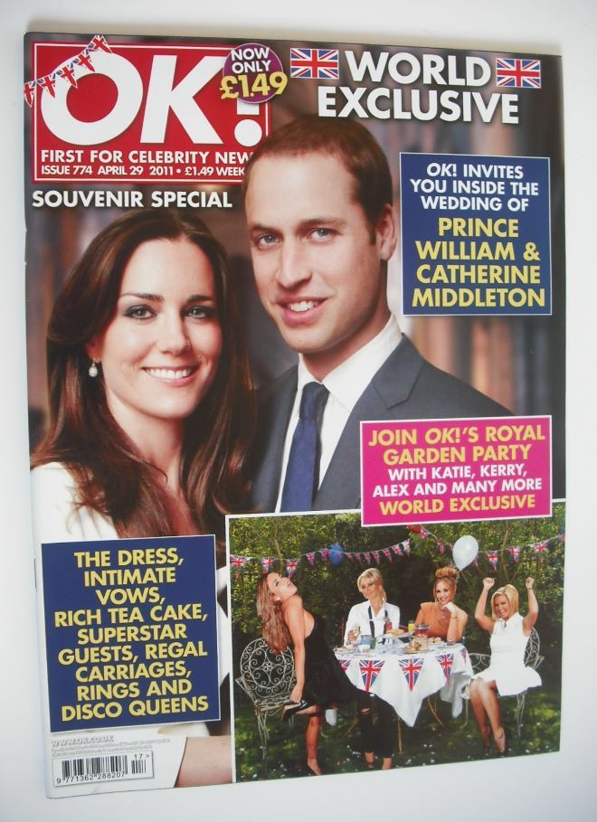 OK! magazine - Prince William and Kate Middleton cover (29 April 2011 - Issue 774)