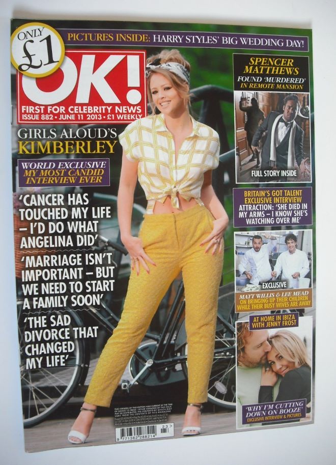 OK! magazine - Kimberley Walsh cover (11 June 2013 - Issue 882)