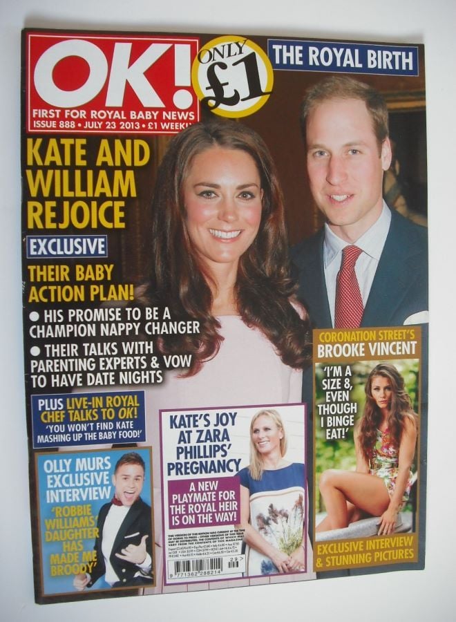 OK! magazine - The Duke and Duchess of Cambridge cover (23 July 2013 - Issue 888)