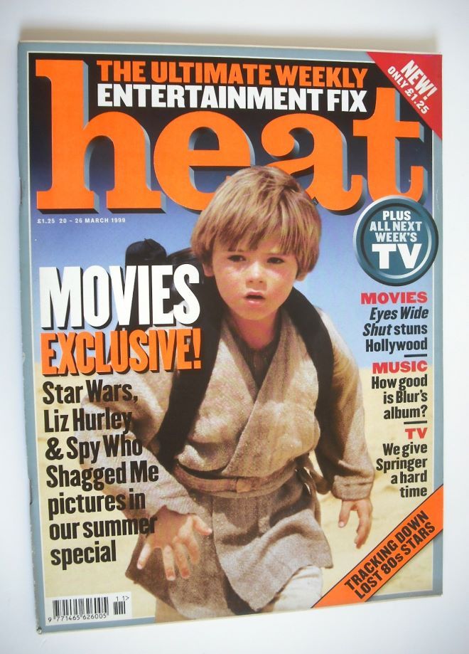 <!--1999-03-20-->Heat magazine - Movies Exclusive cover (20-26 March 1999)
