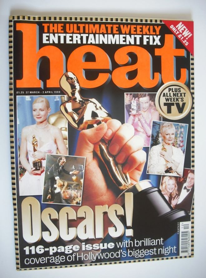 <!--1999-03-27-->Heat magazine - Oscars cover (27 March - 2 April 1999)