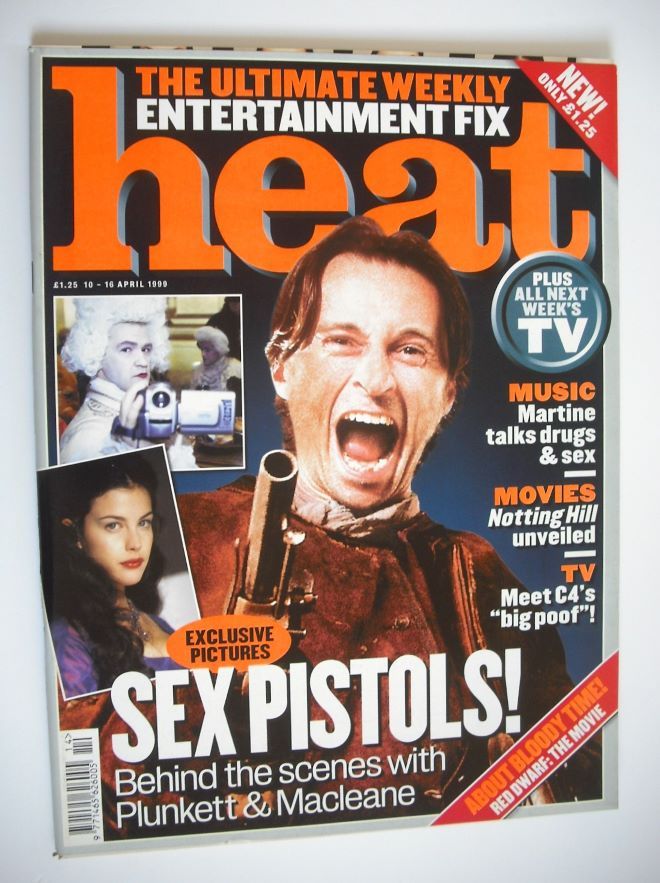 <!--1999-04-10-->Heat magazine - Robert Carlyle cover (10-16 April 1999)