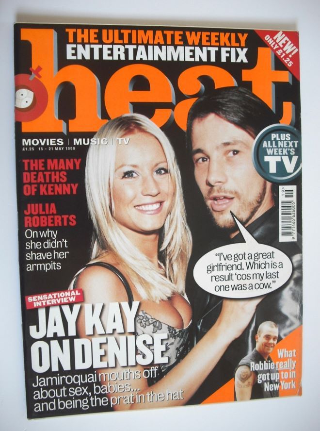 <!--1999-05-15-->Heat magazine - Denise Van Outen and Jay Kay cover (15-21 