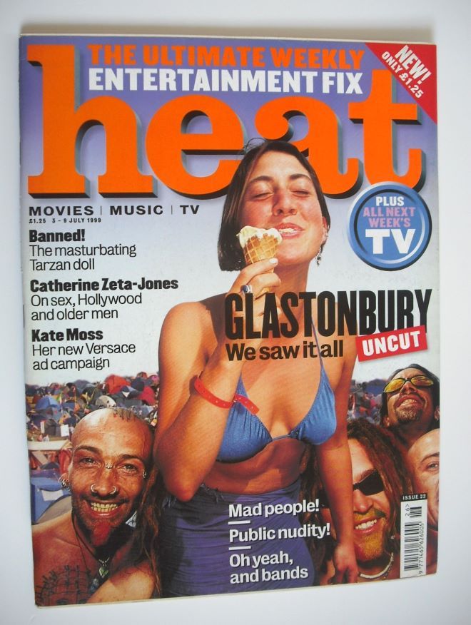 <!--1999-07-03-->Heat magazine - Glastonbury cover (3-9 July 1999 - Issue 2