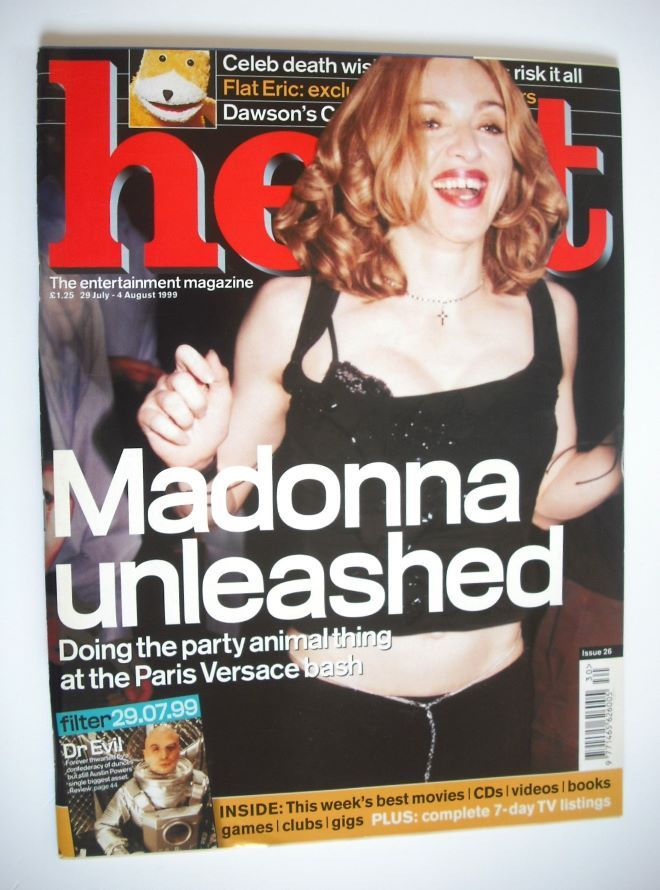 <!--1999-07-29-->Heat magazine - Madonna cover (29 July-4 August 1999 - Iss