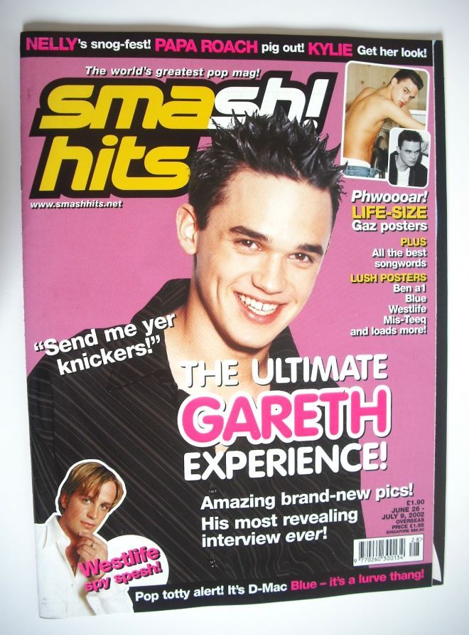 Smash Hits magazine - Atomic Kitten cover (26 June - 9 July 2002)