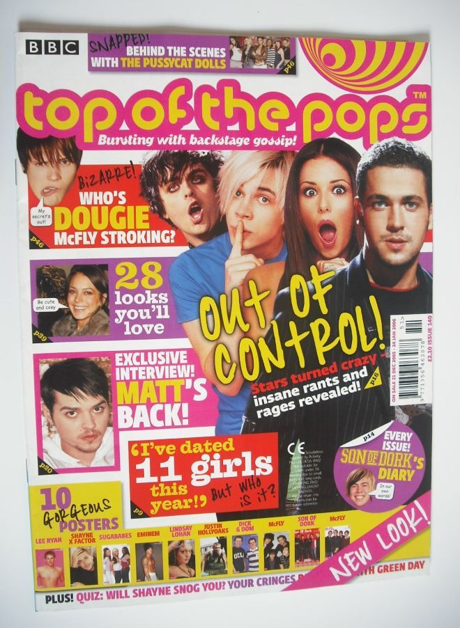 Top Of The Pops magazine - Stars Turned Crazy cover (21 December 2005 - 24 January 2006)