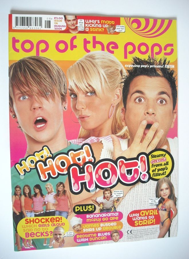 Top Of The Pops magazine - Hot Hot Hot cover (August 2004)