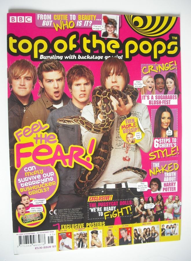 Top Of The Pops magazine - McFly cover (9-22 November 2005)