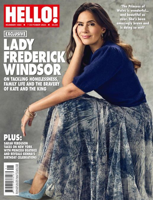 Hello! magazine - Lady Frederick Windsor cover (7 October 2024 - Issue 1860)